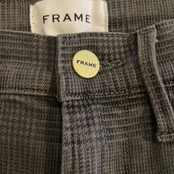 Frame Ali high-rise in grey plaid - Picture 6 of 11